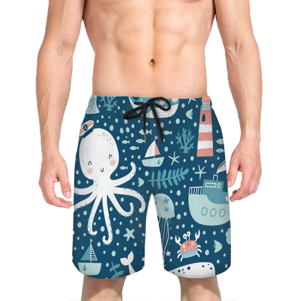 Marine Animals 02 Men's Swim Trunks No.DXYJZI