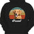 犬猫ヴィンテージレトロ写真、カスタム写真パーソナライズパーカースウェットシャツ