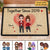 Doll Couple Together Since Valentine's Day Gift Personalized Doormat