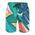 Colorful Tropical Monstera Leaves Graphic Men's Swim Trunks No.EMDY4N