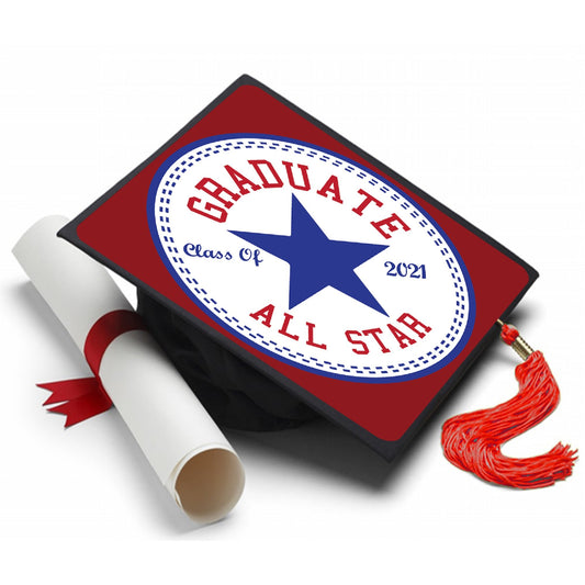 Graduate All Star Grad Cap Tassel Topper