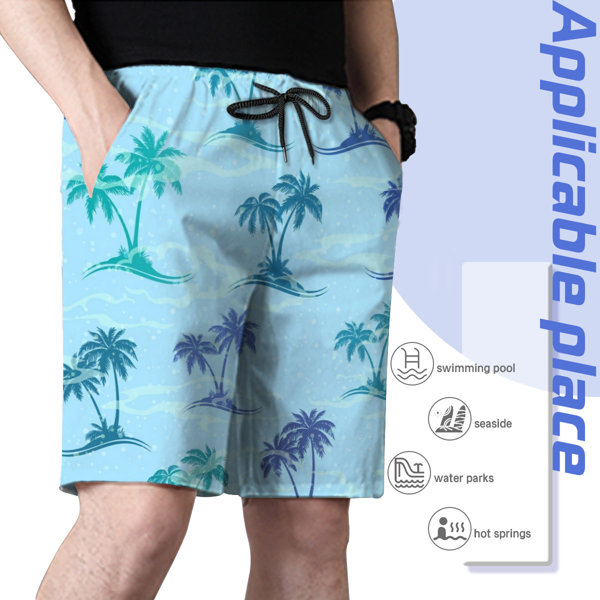 Hawaii Pattern 023 Men's Swim Trunks No.FC7JJC