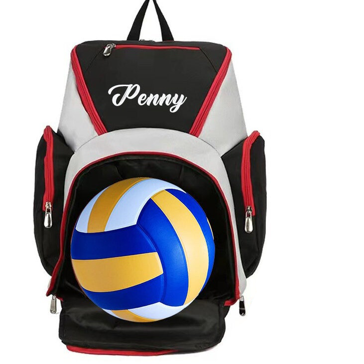 Personalized Basketball Football Backpack With Custom Name Number Logo Waterproof Sports Backpack