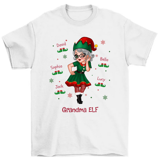 Pretty Woman Grandma ELF Personalized Shirt