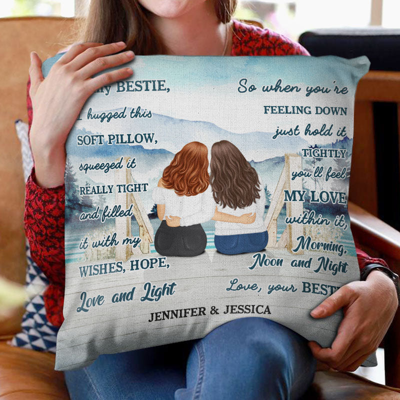 Personalized Mom Pillow Gift Tagged 