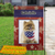 フリーダムスターと黄麻布のパーソナライズされた写真と名前 - 庭の旗と家の旗