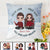 From Our First Love Till Our Last Breath Couple Personalized Polyester Linen Pillow