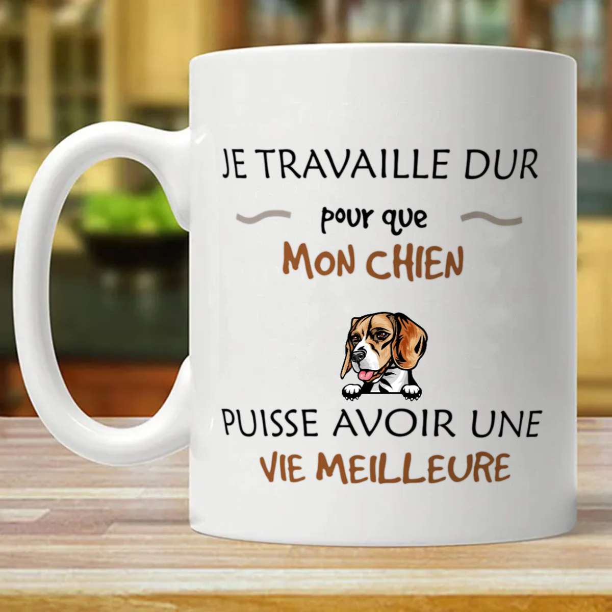 Je Travaille Dur pour Que Mon Chien puisse Avoir Une Vie Meilleure - idées de Cadeaux drôles d'a