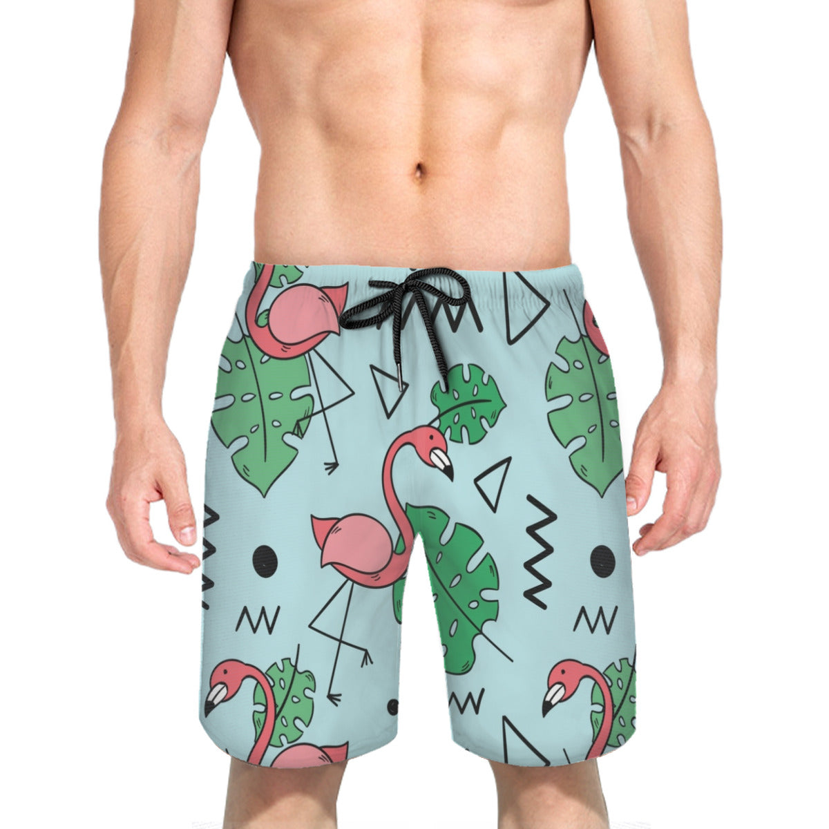 Flamingo 03 Men's Swim Trunks No.H5XHAX