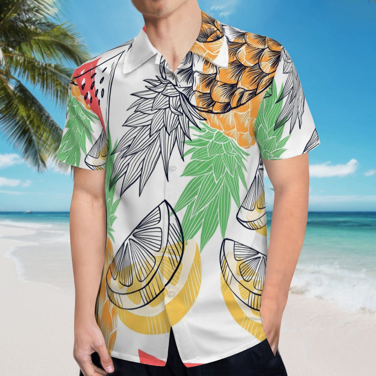 Tropical Leaves 020 Hawaiian Shirts No.HFYWBJ