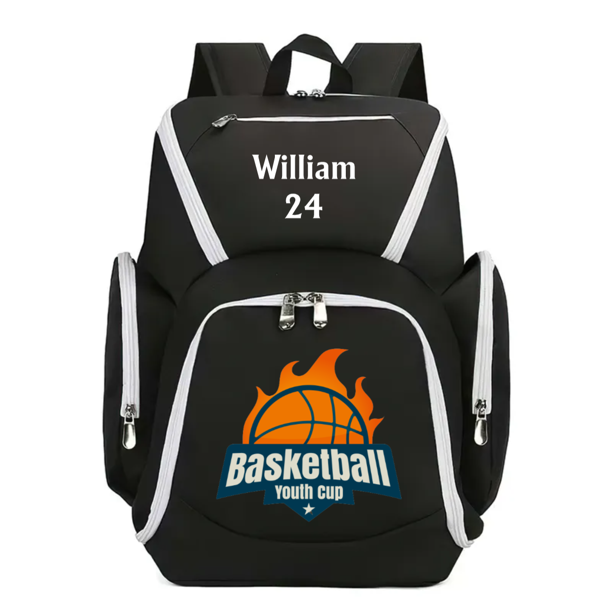 Personalized Basketball Football Backpack With Custom Name Number Logo Waterproof Sports Backpack