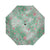 Elegant Green Pink Christmas Snowflake Pattern Brushed Polyester Umbrella No.HMILZC