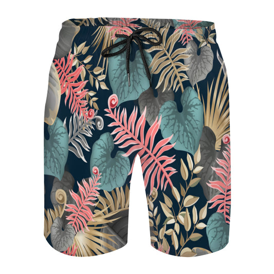 Tropical Leaves 021 Men's Swim Trunks No.HZZKYM