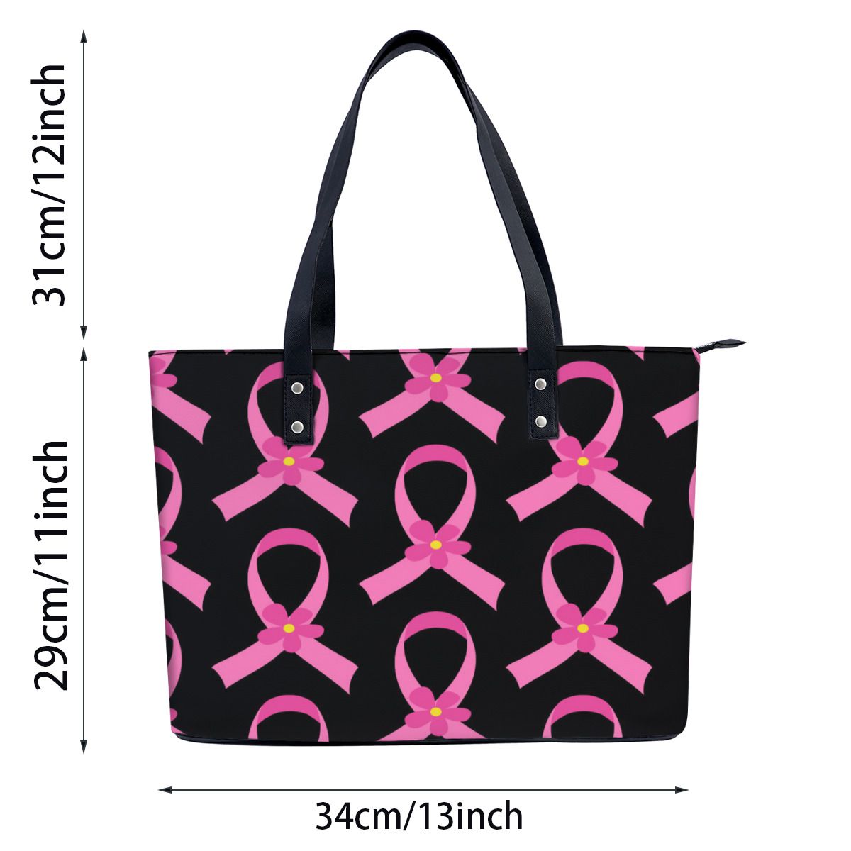 Breast Cancer Awareness Pink Ribbon Shoulder Bag No.STMGR6