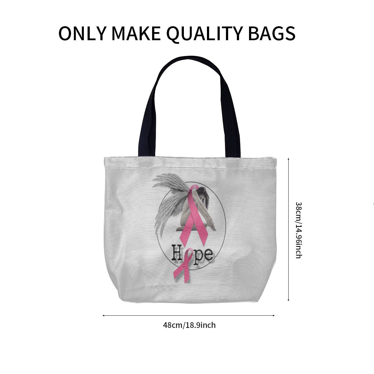 Breast cancer awareness design Canvas Bag No.I9L7UO