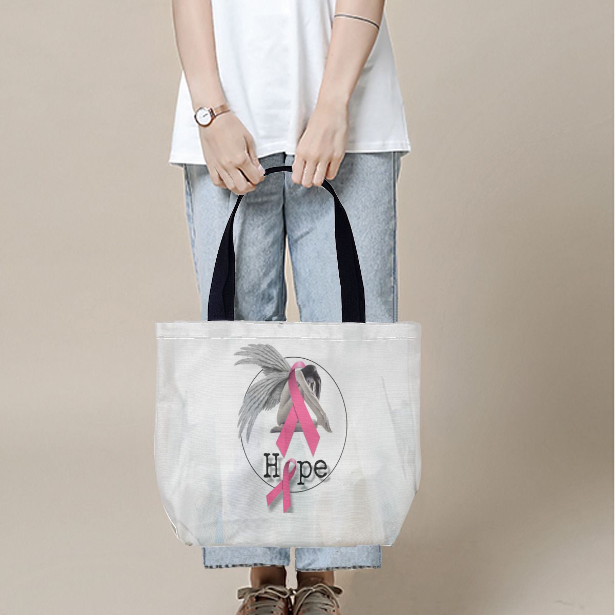 Breast cancer awareness design Canvas Bag No.I9L7UO