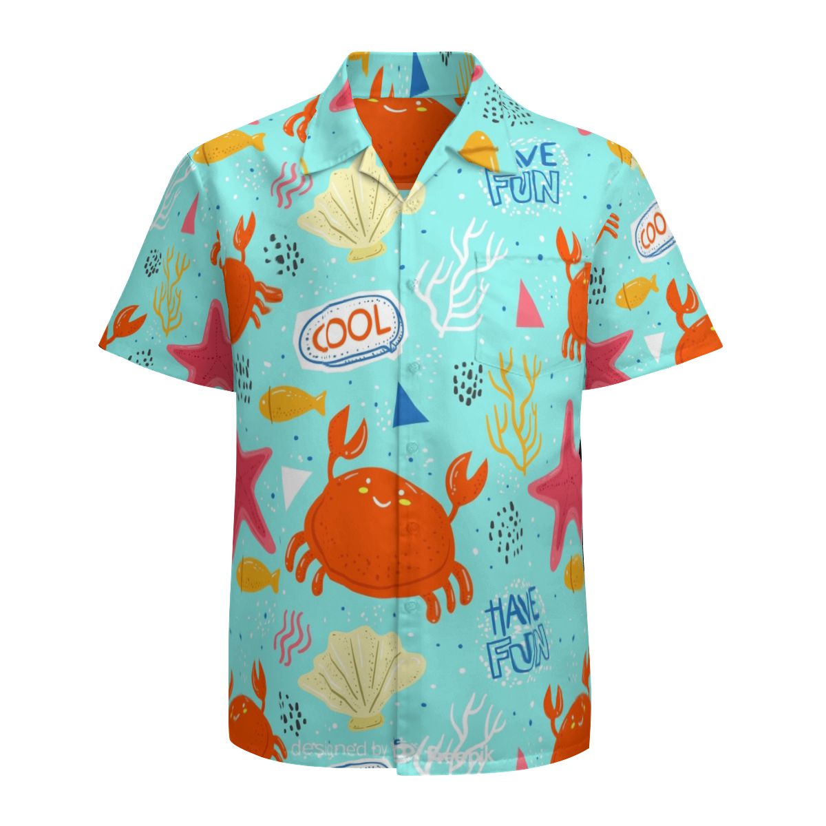 Crab Hawaiian Shirts No.J3FB2N
