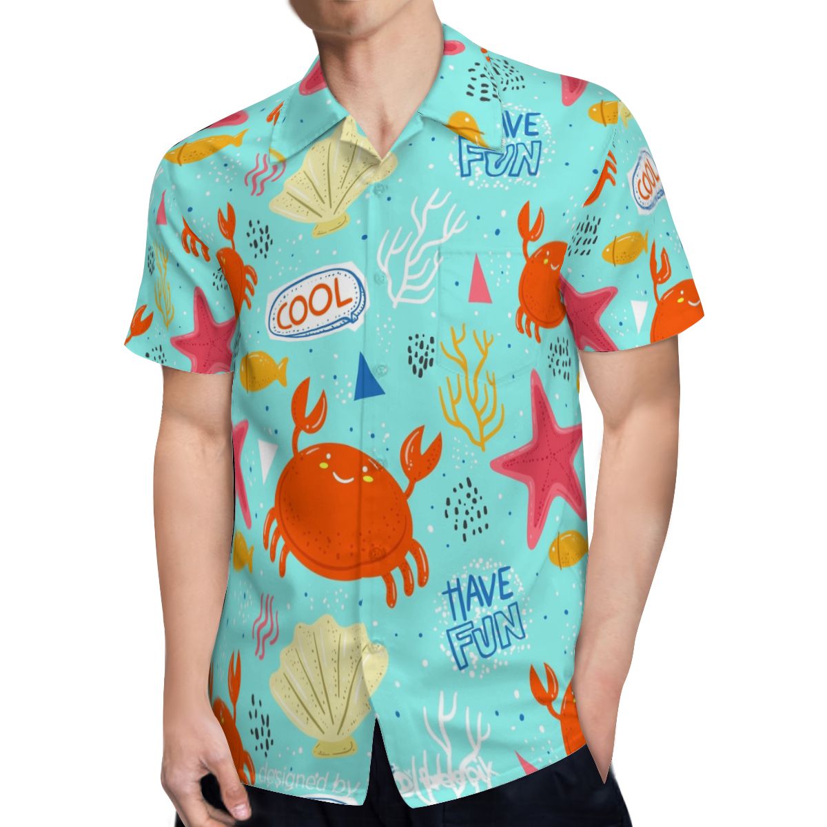 Crab Hawaiian Shirts No.J3FB2N