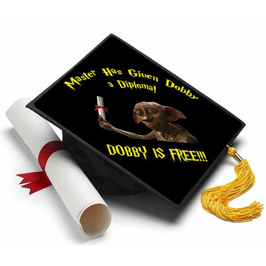 Dobby is Free - Harry Potter Grad Cap Tassel Topper