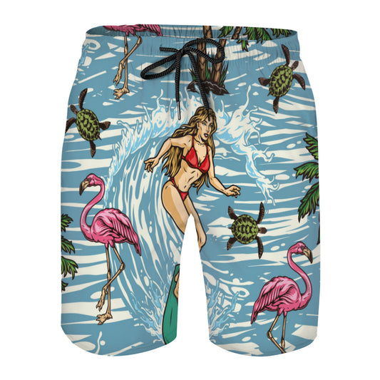 Flamingo 01 Men's Swim Trunks No.JT3GTA