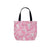 White Lace Pink Breast Cancer Awareness Canvas Bag No.3BRIGK