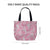 White Lace Pink Breast Cancer Awareness Canvas Bag No.3BRIGK
