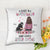 Just A Woman Who Loves Her Dog Floral Personalized Pillow