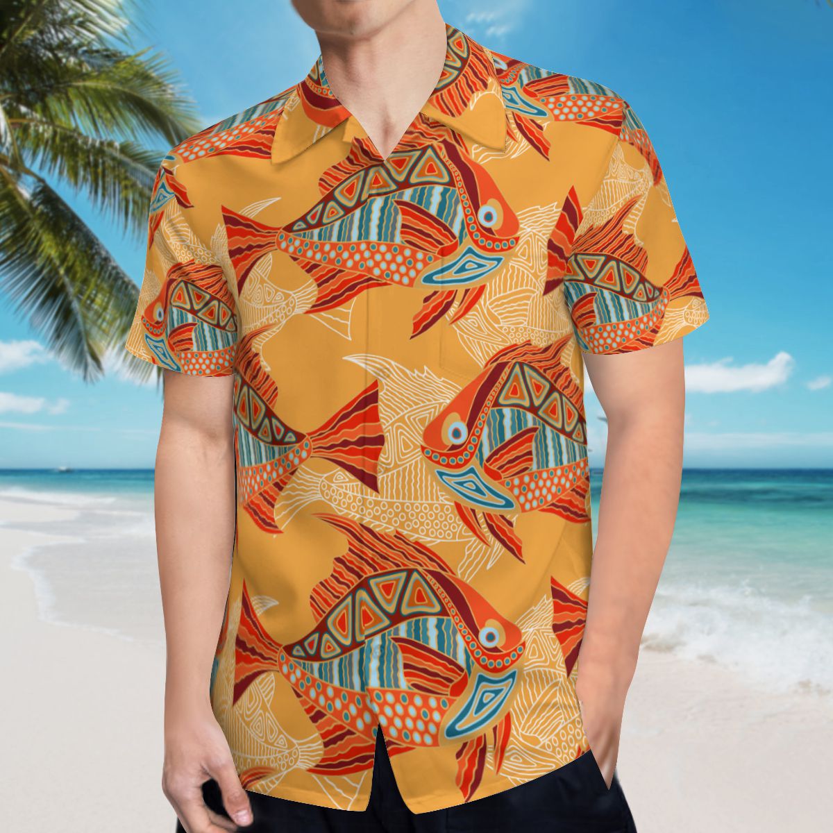 Fish 02 Hawaiian Shirts No.K6VKC5