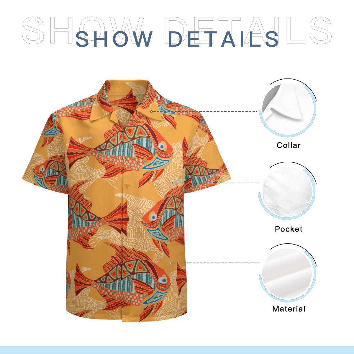 Fish 02 Hawaiian Shirts No.K6VKC5