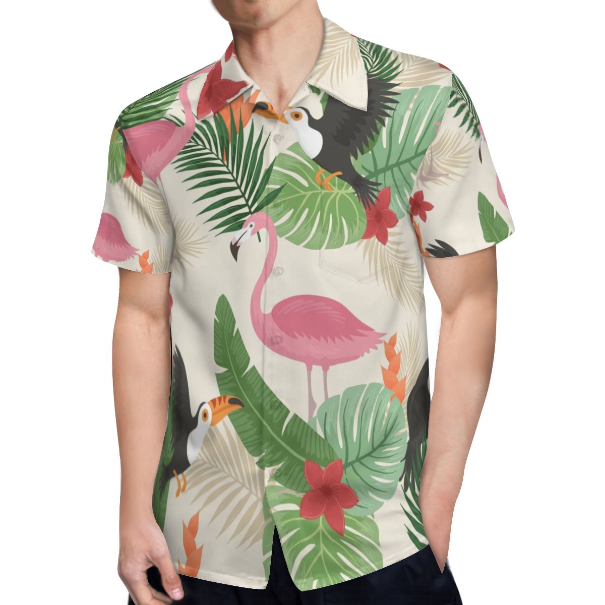 Flamingo 04 Hawaiian Shirts No.K77Z6P