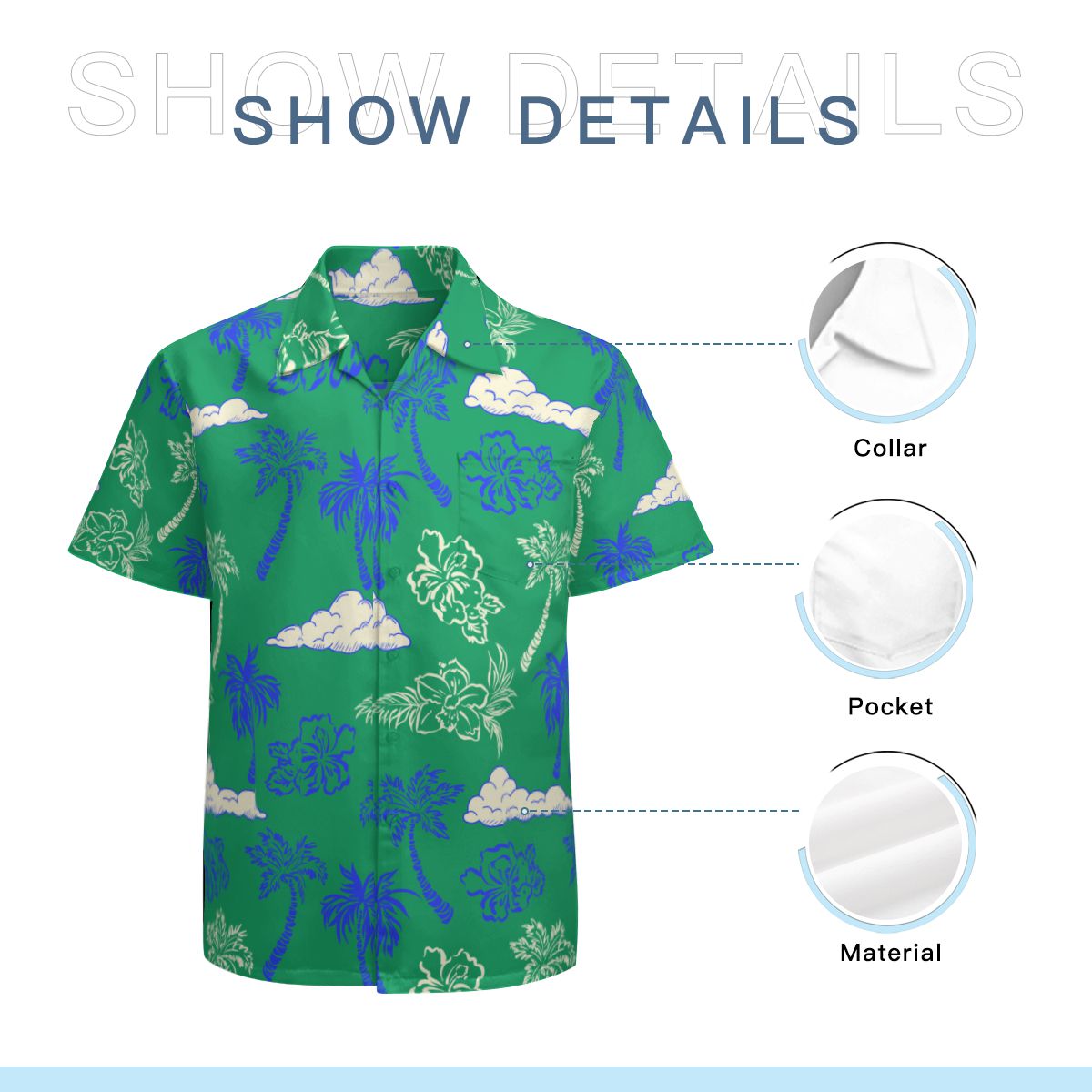 Tropical Leaves 012 Hawaiian Shirts No.KHURLL