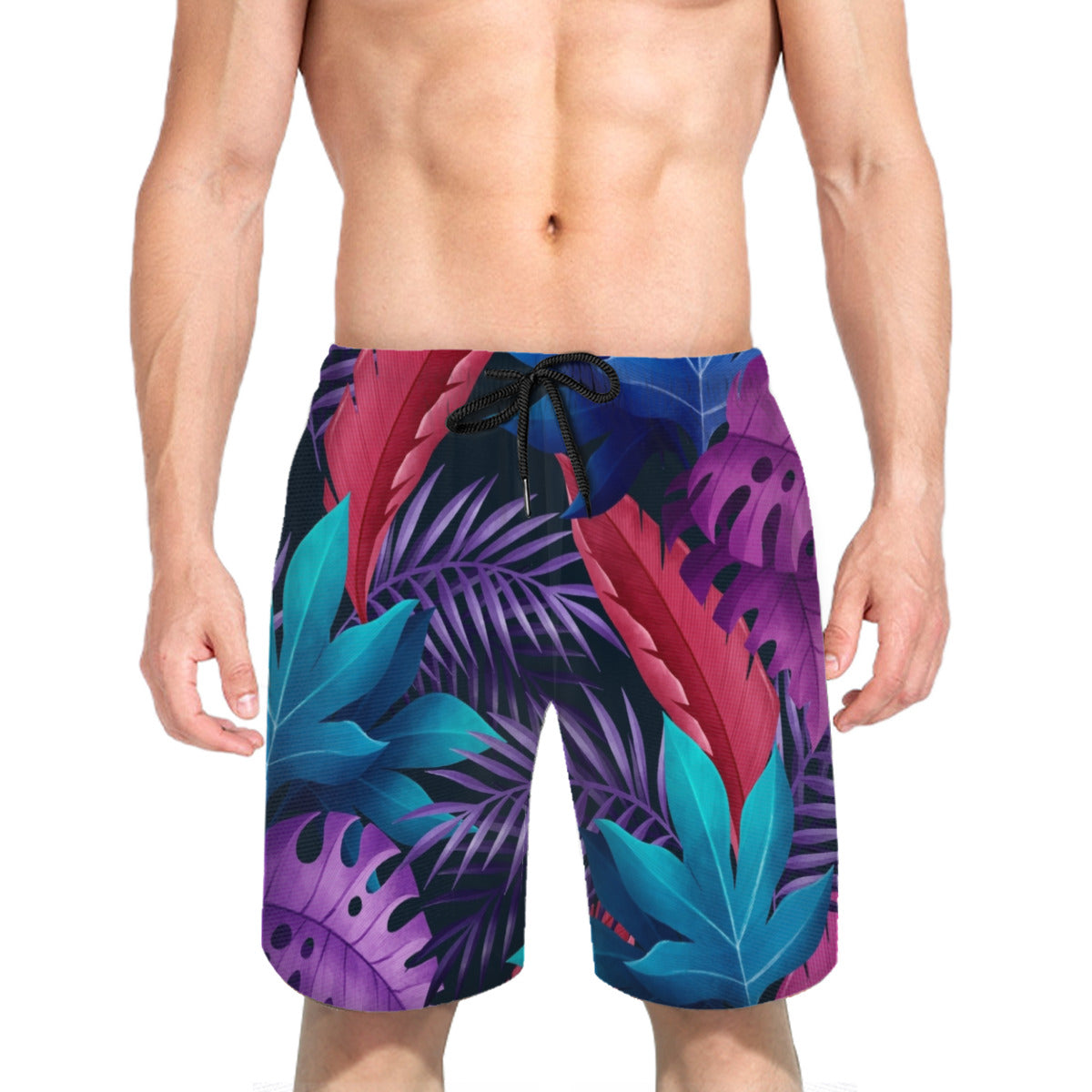 Tropical Leaves 017 Men's Swim Trunks No.KJILLV