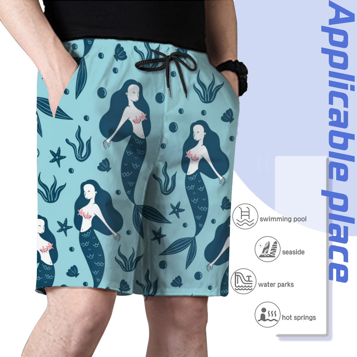 Mermaid Men's Swim Trunks No.KZPJVF YeCustom