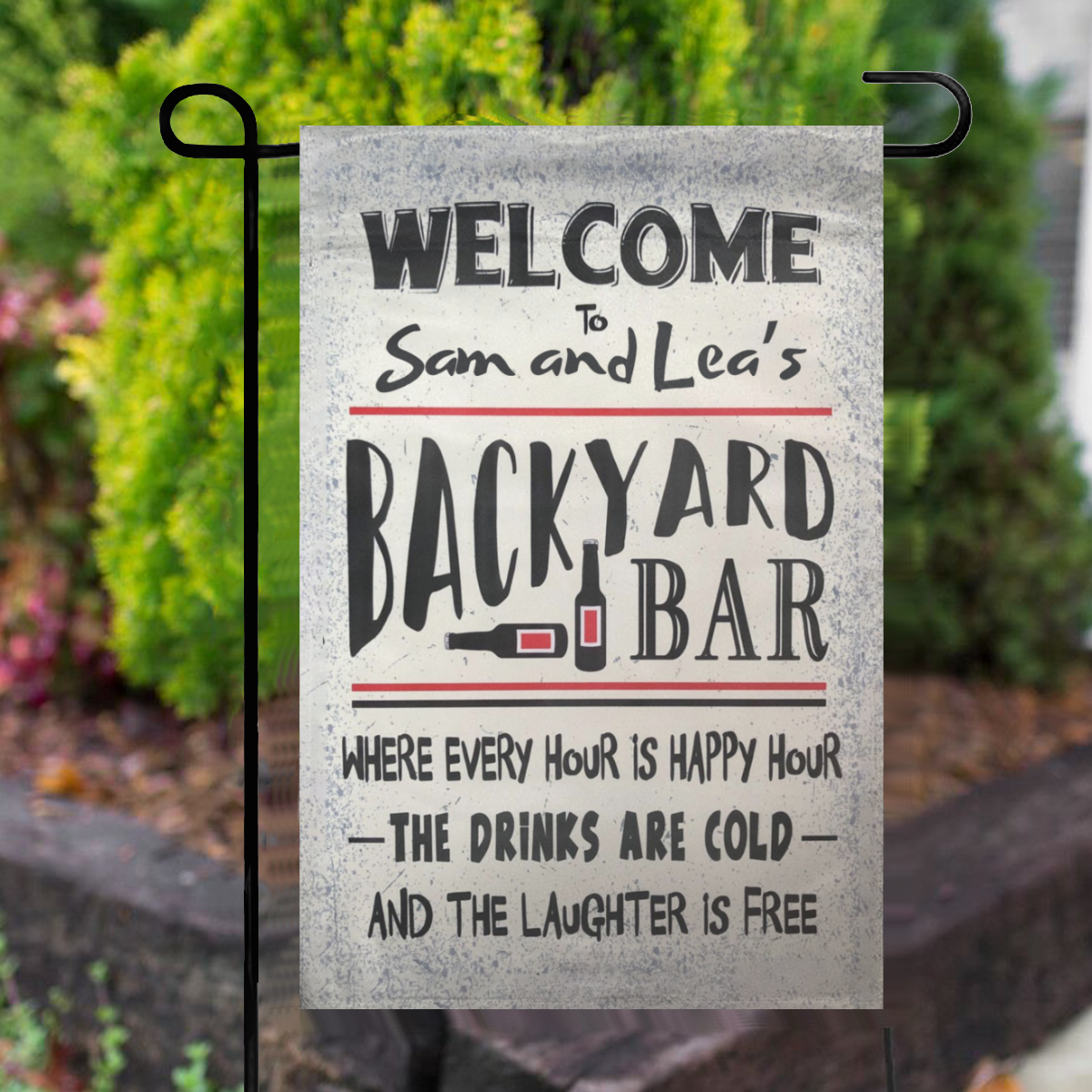Personalized Welcome To Our Backyard Bar No.KZSCB2