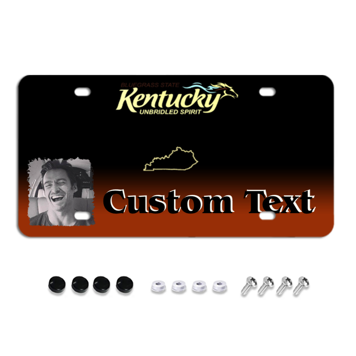 Kentucky Custom License Plates, Personalized Photo & Text & Background