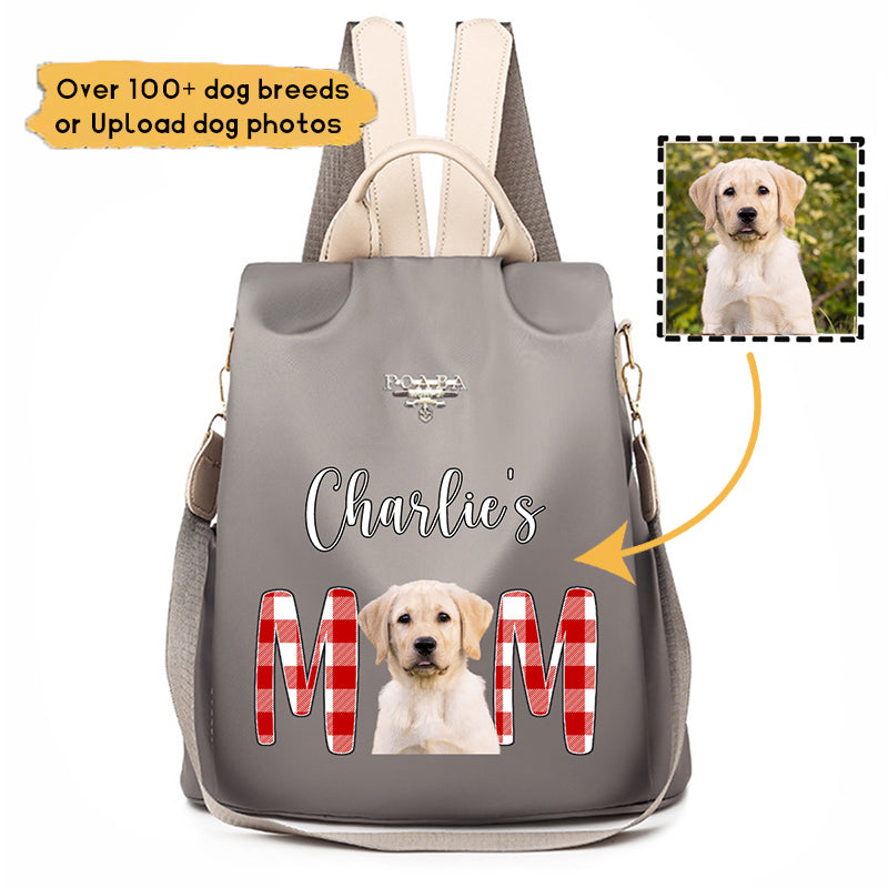 Christmas Dog Mom Personalized Backpack