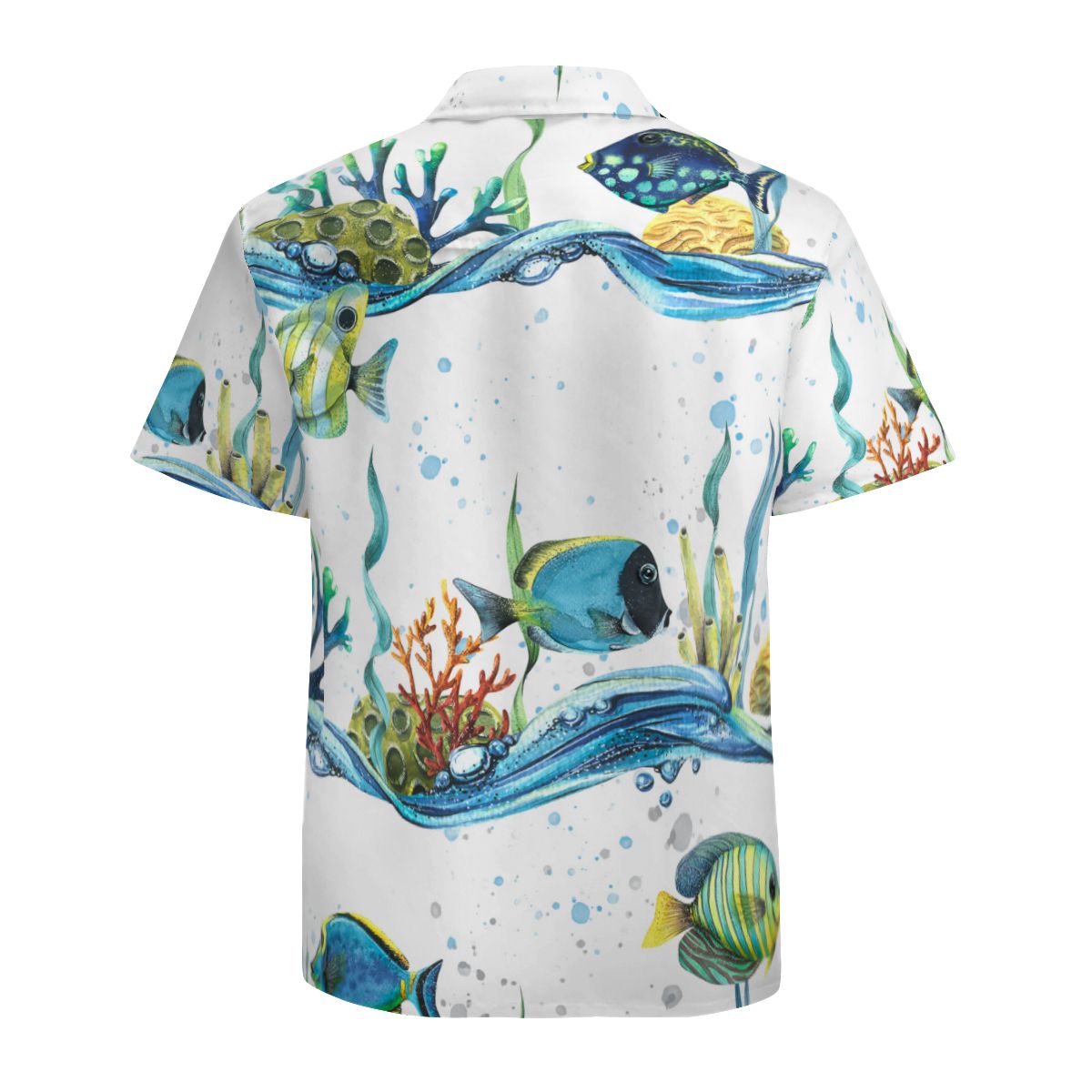 Tropical Fish  With Waves Hawaiian Shirts No.LP96PE