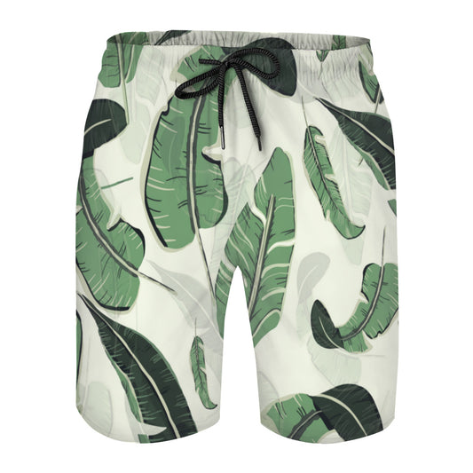 Tropical Leaves 009 Men's Swim Trunks No.LRTEGU