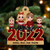Family Sitting 2022 Christmas Personalized Metal Ornament