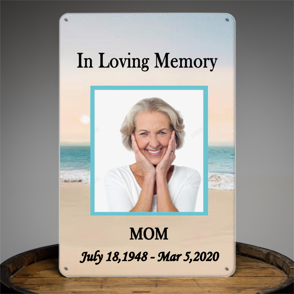 MEMORIAL ブリキ看板、メモリアル メモリアル ブリキ看板、ママ、パパ、祖父母、メモリアル アウトドア ブリキ看板の愛情深い思い出