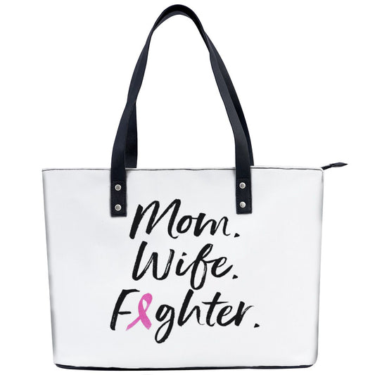 Mom Wife Fighter Breast Cancer Warrior Support Shoulder Bag No.Y84XGA