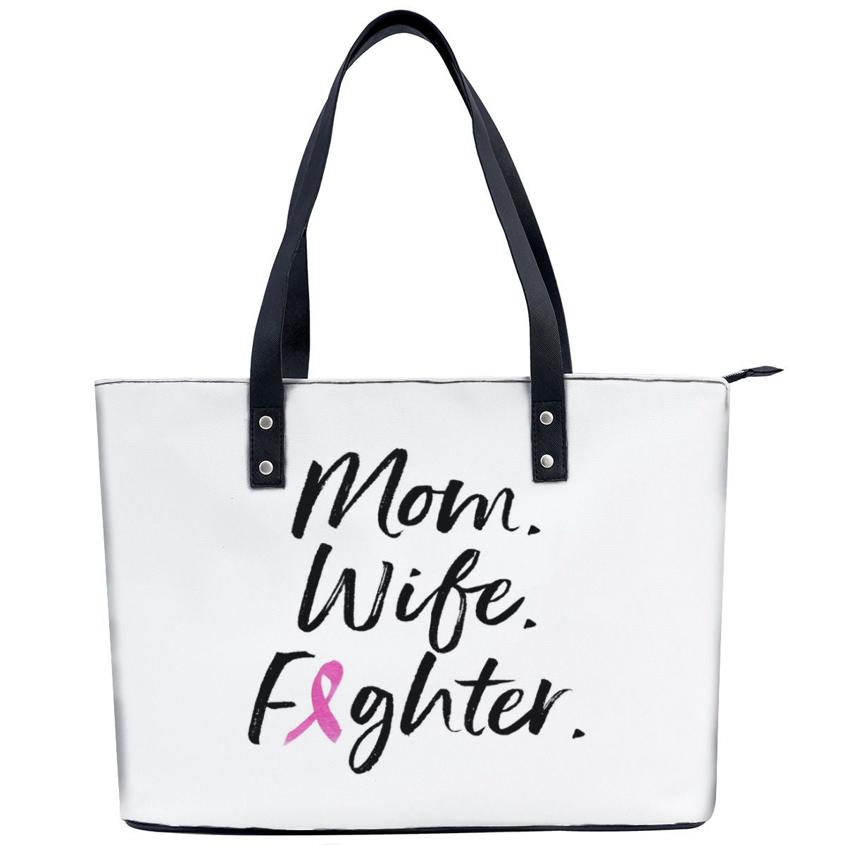 Mom Wife Fighter Breast Cancer Warrior Support Shoulder Bag No.Y84XGA