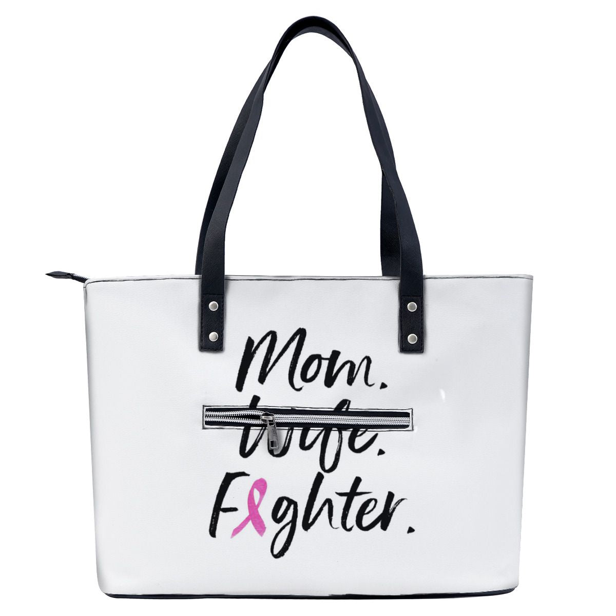 Mom Wife Fighter Breast Cancer Warrior Support Shoulder Bag No.Y84XGA