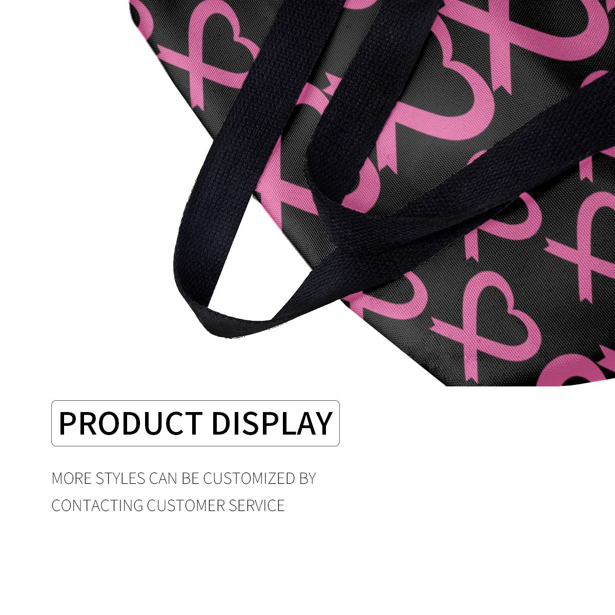 Pink Ribbon Breast Cancer Awareness Canvas Bag No.SISK7Z