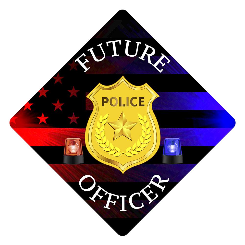 Future Police Officer Grad Cap Tassel Topper