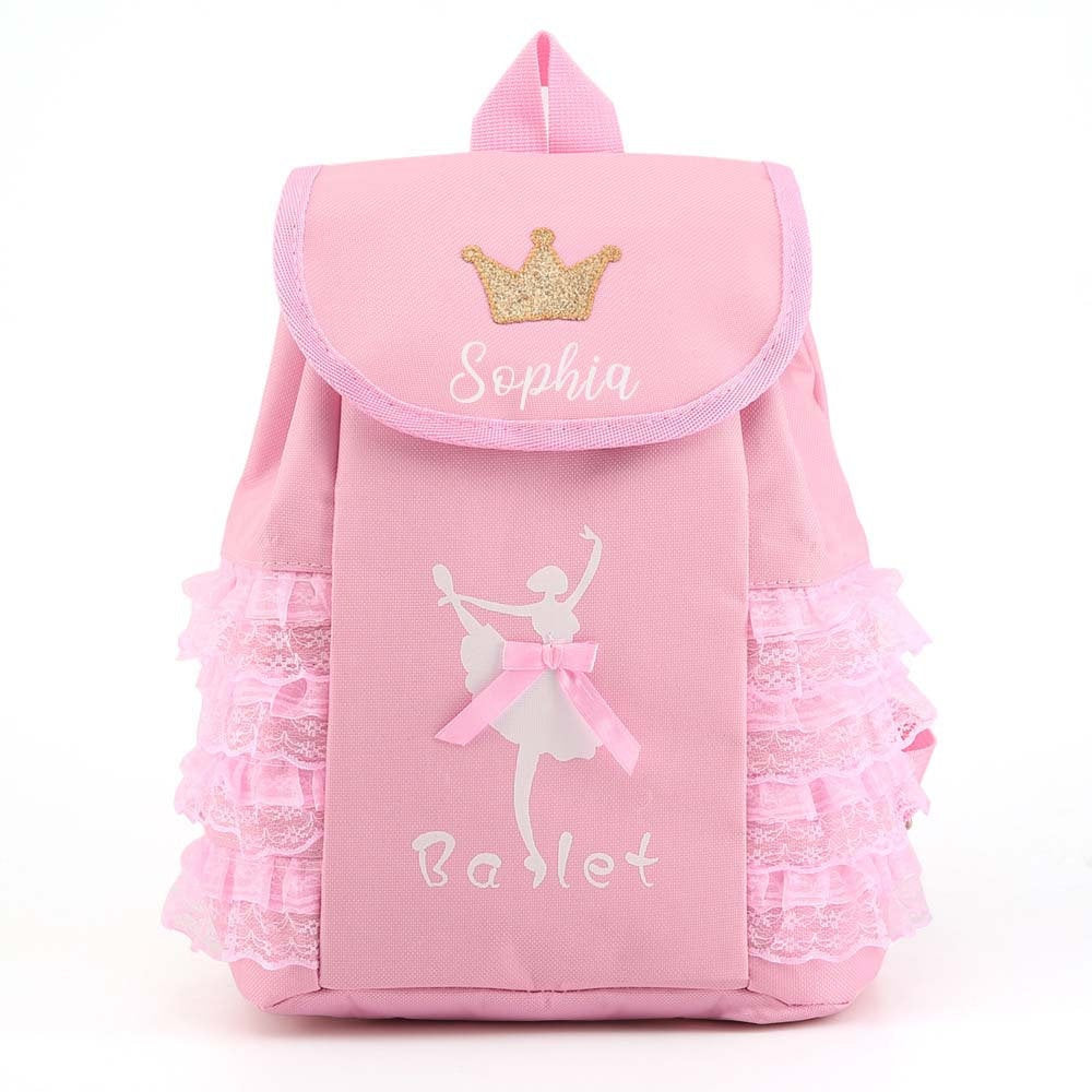 Dance Bags, Toddler Ballet Backpacks, Personalized Name Ballerina Bag, Gift For Girl