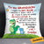 Personalized Dad Grandpa To My Son Grandson Dinosaur Pillow