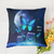Moon Butterflies Jar Memorial Personalized Polyester Linen Pillow