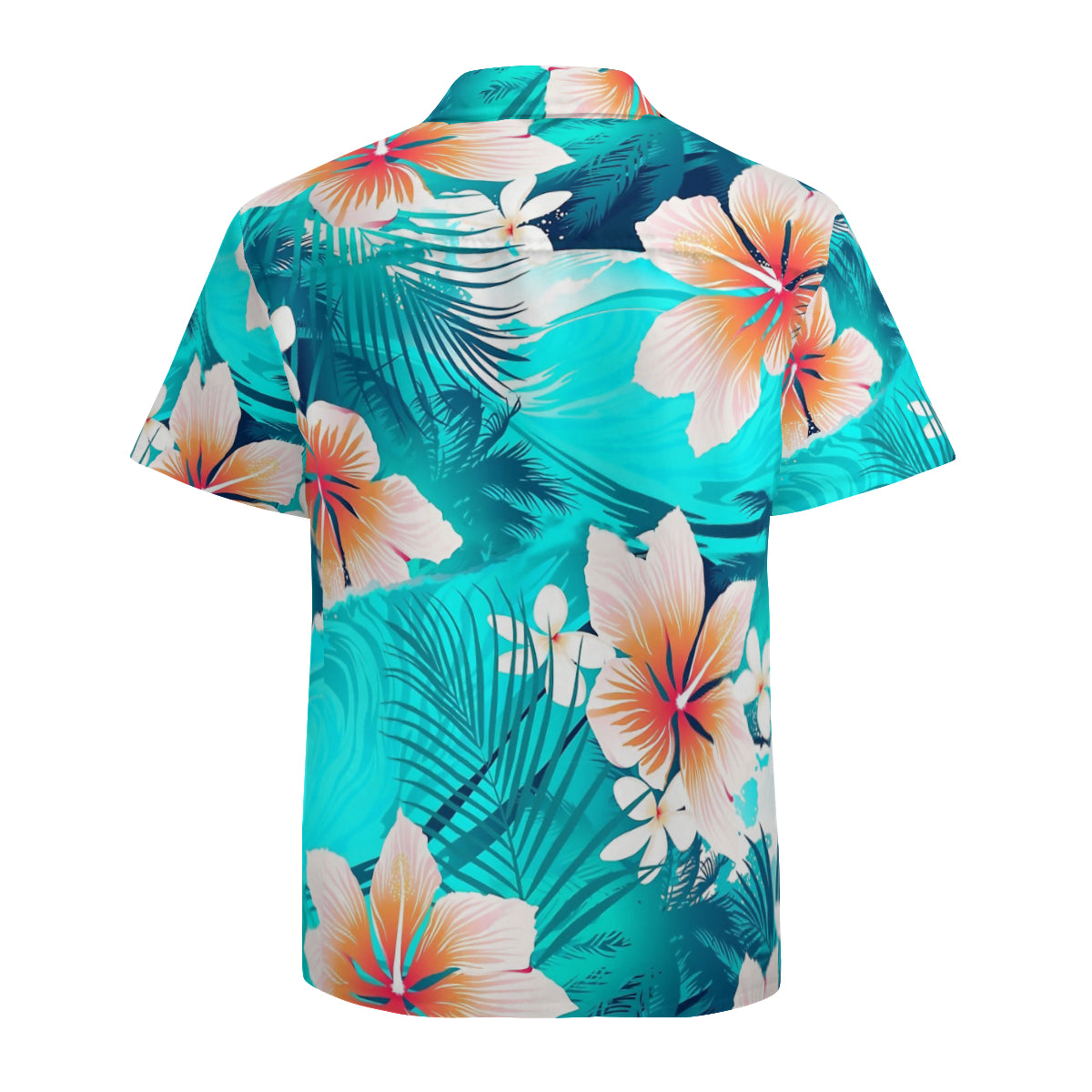Hibiscus Flowers At The Beach Graphic Hawaiian Shirts No.NAIDRP