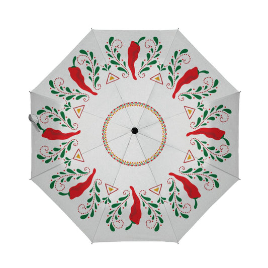 Feliz Navidad Red Chile Pepper Brushed Polyester Umbrella No.NB4LSH